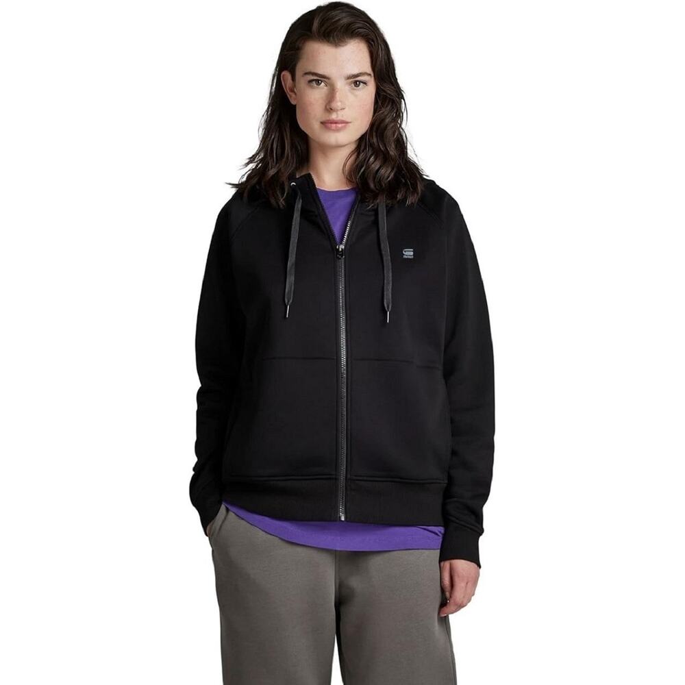 G-STAR Raw Women's Premium Core Dark Black Hoodie Sweatshirt, Size S - NWT